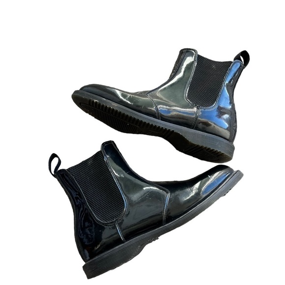 Dr. Martens - Faun Black Patent Leather Slip On Chelsea Boot Sz 9 - Picture 8 of 14